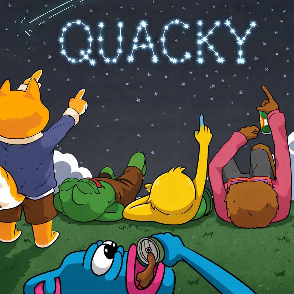 QUACKY and friends under a QUACKY constellation
